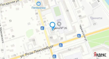 карта расположения школы Школа английского A+